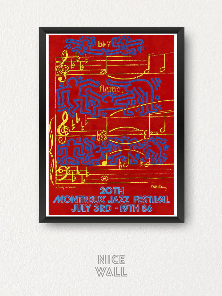 Cuadro Montreux Jazz Festival 1986 Haring 1