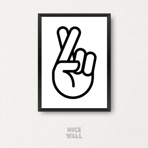 Cuadro Signo Suerte Minimalista