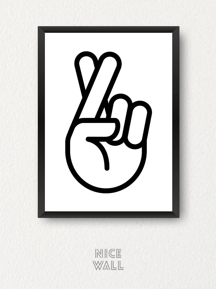 Cuadro Signo Suerte Minimalista 1