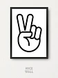Cuadro Signo Paz Minimalista - Miniatura 1