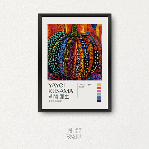 Cuadro Yayoi Kusama Pumpkin 1984