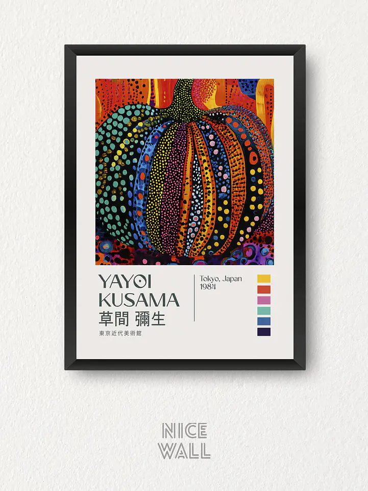 Cuadro Yayoi Kusama Pumpkin 1984 1