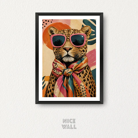Cuadro Leopardo Chic