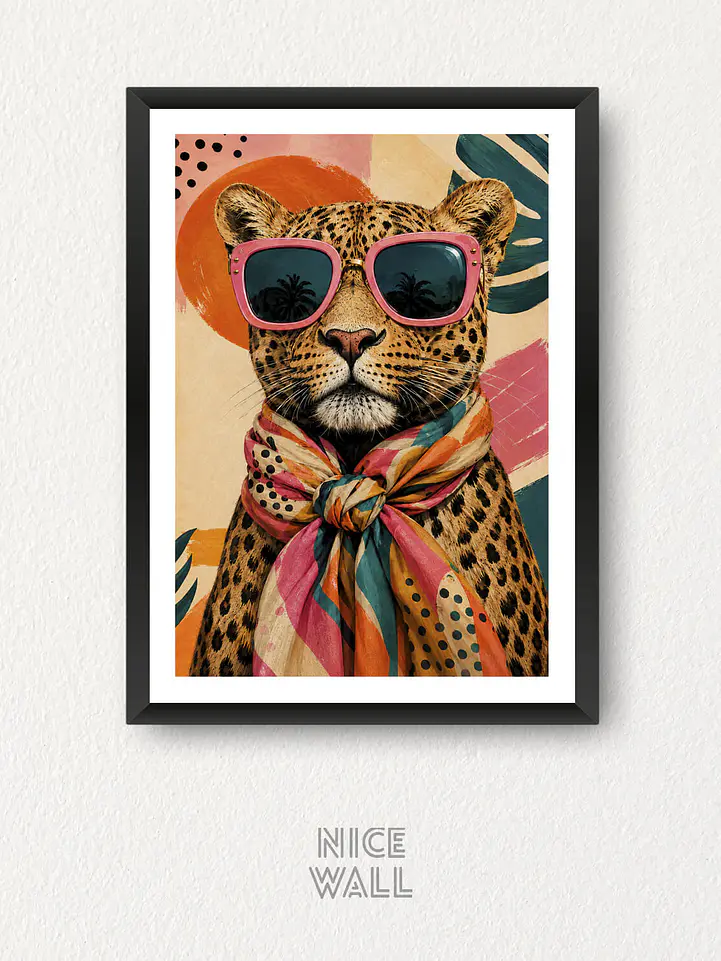 Cuadro Leopardo Chic 1