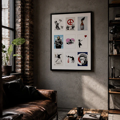 Cuadro Banksy Collage