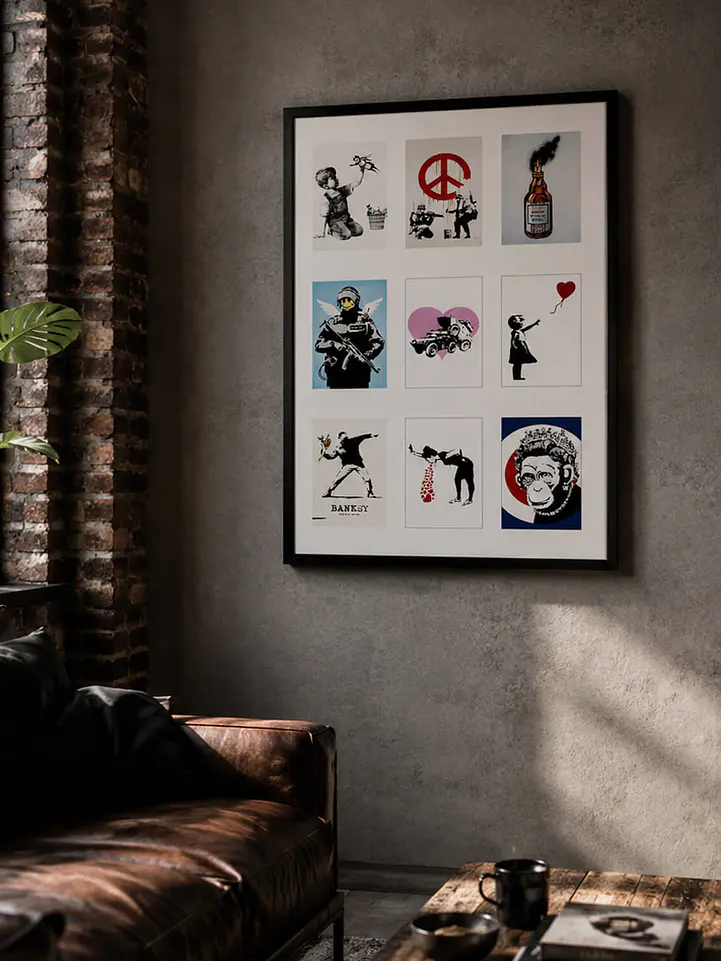 Cuadro Banksy Collage 2