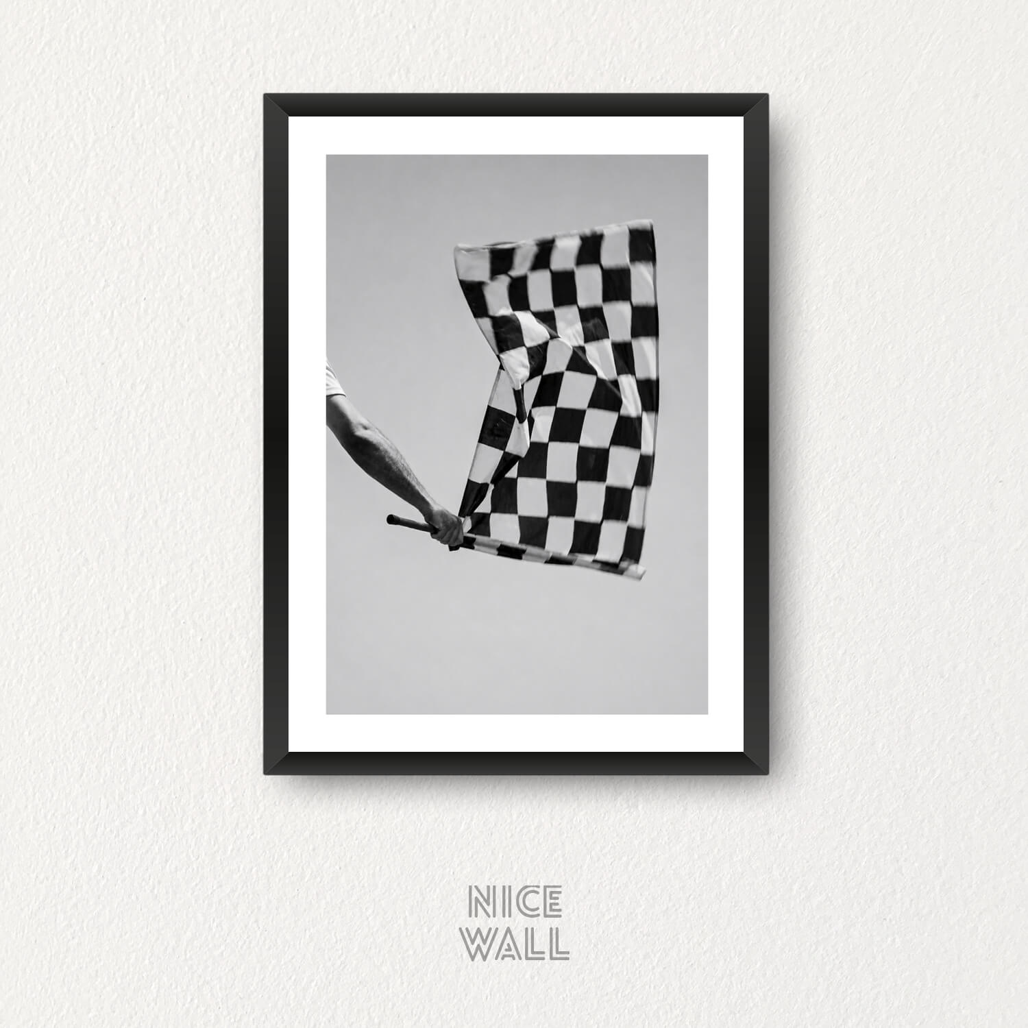 Cuadro Decorativo En Papel Pintado A Cuadros 60x40cm