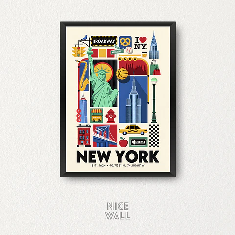 Cuadro Iconos de New York