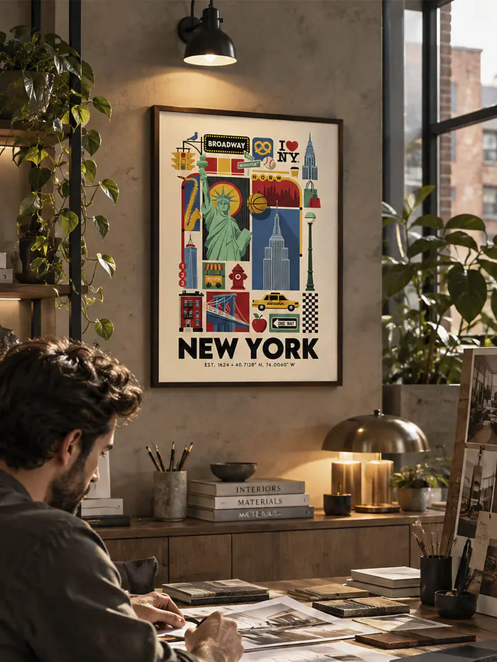 Cuadro Iconos de New York 2