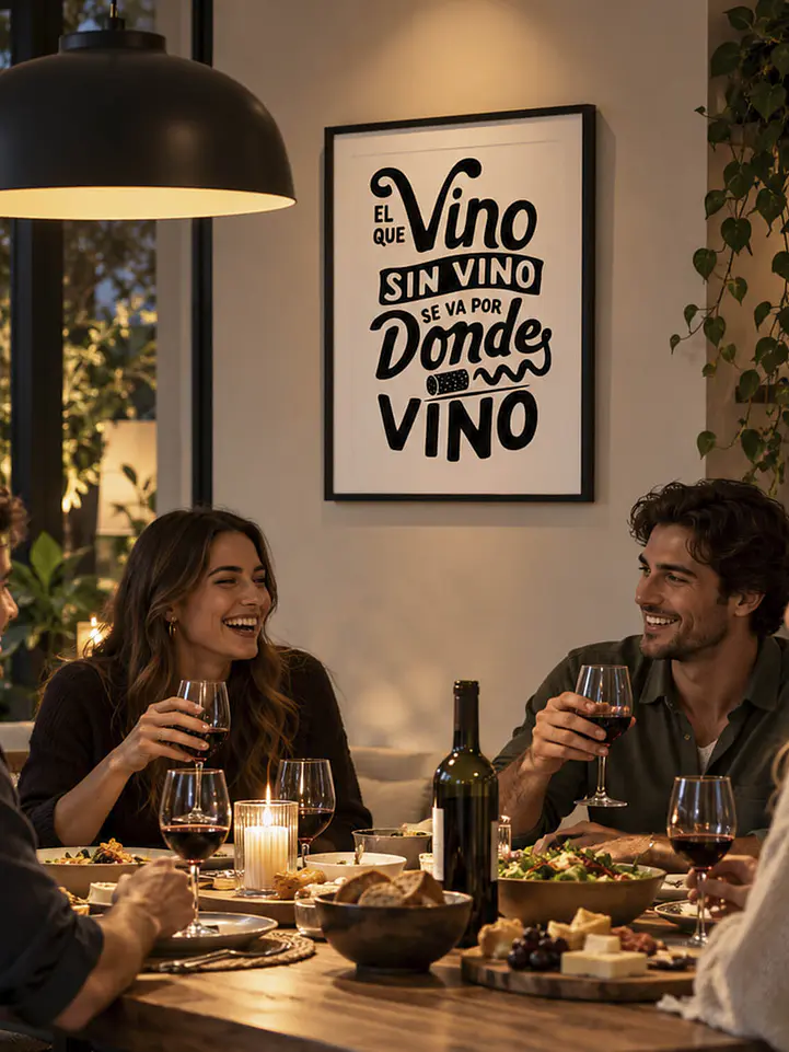 Cuadro El Que Vino Sin Vino Se Va Por Donde Vino 2