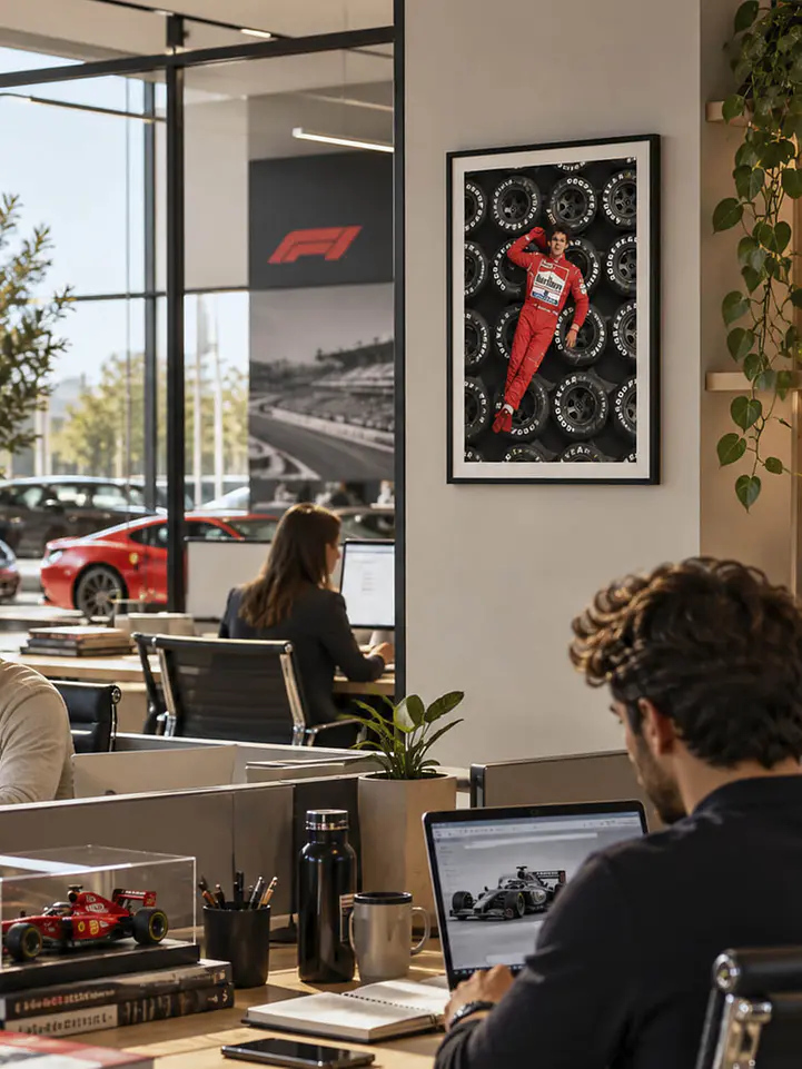 Cuadro Ayrton Senna Neumáticos 2
