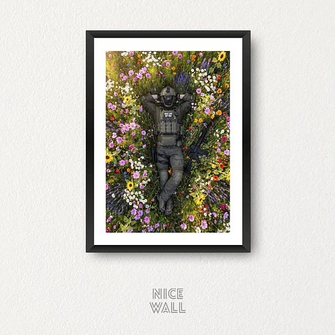 Cuadro Make Lover Not War Soldado