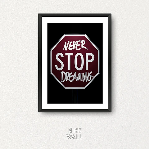 Cuadro Never Stop Dreaming