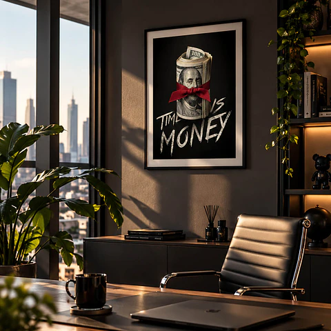 Cuadro Time is Money Poster