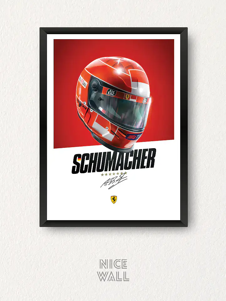 Composición 3 Cuadros Michael Schumacher 3