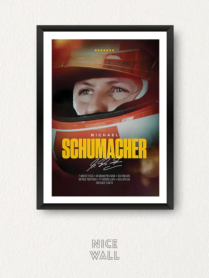 Composición 3 Cuadros Michael Schumacher 4