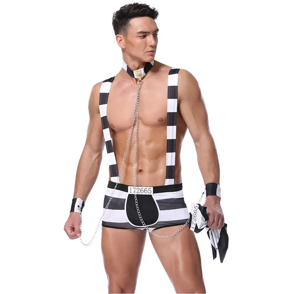Sexy Male Underwear Men Erotic Uniforms Police Waiter Doctor Roleplay Porn Costumes Nightclub Outfit Husband Date Lingerie Set 4