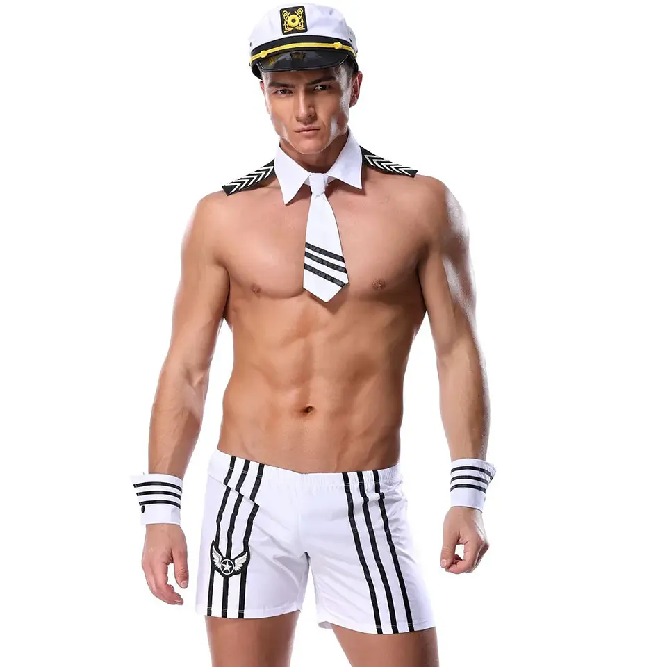 Sexy Male Underwear Men Erotic Uniforms Police Waiter Doctor Roleplay Porn Costumes Nightclub Outfit Husband Date Lingerie Set 8