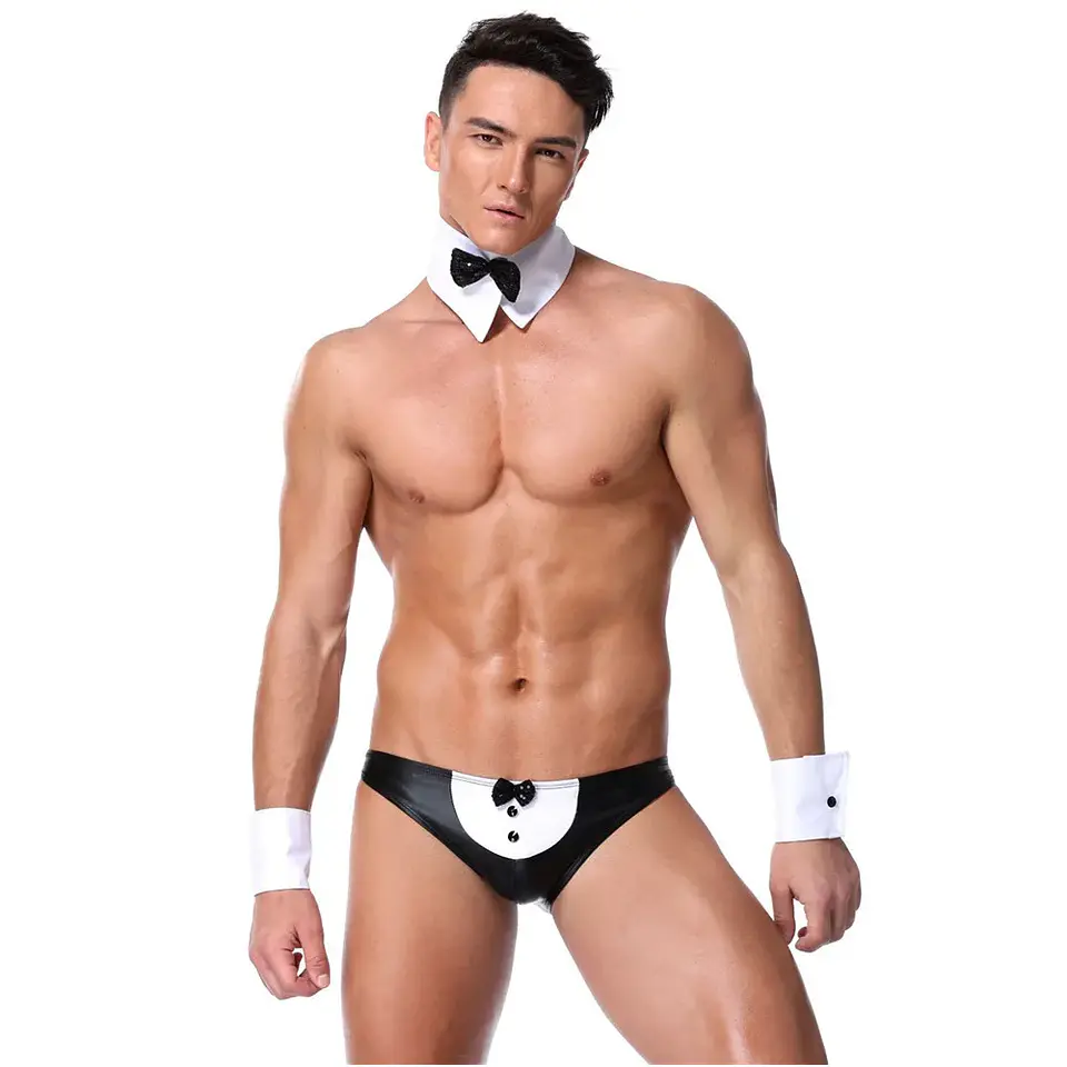 Sexy Male Underwear Men Erotic Uniforms Police Waiter Doctor Roleplay Porn Costumes Nightclub Outfit Husband Date Lingerie Set 15