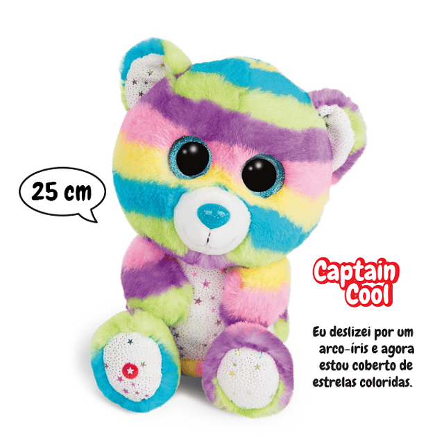 Urso Captain Cool, Peluche de 25cm
