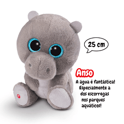 Hippopotamus Anso, Peluche 25cm