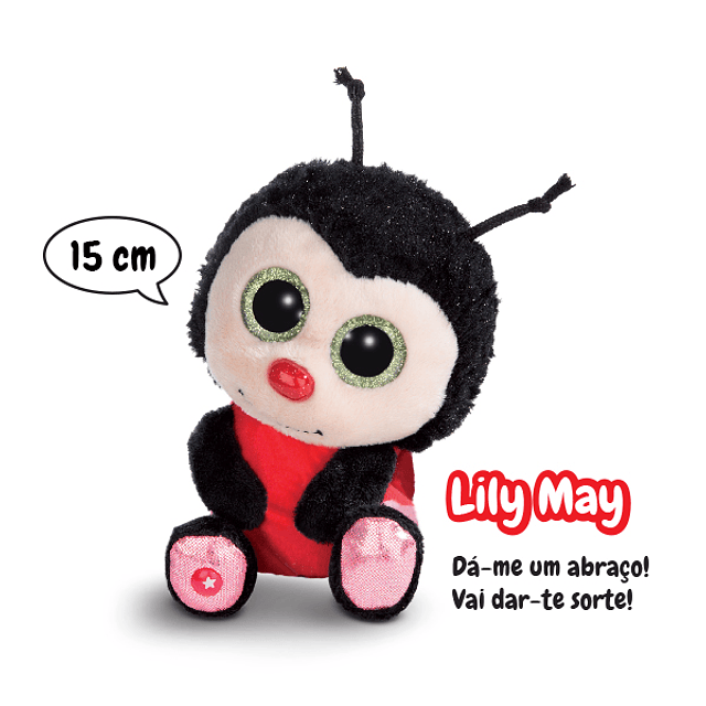 Ladybug Lily May, peluche de 15 cm