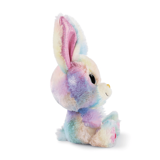 Conejo de caramelo arcoíris, felpa de 15 cm