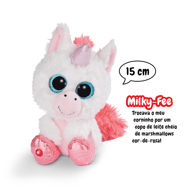 Unicórnio Milky-Fee, Peluche de 15cm