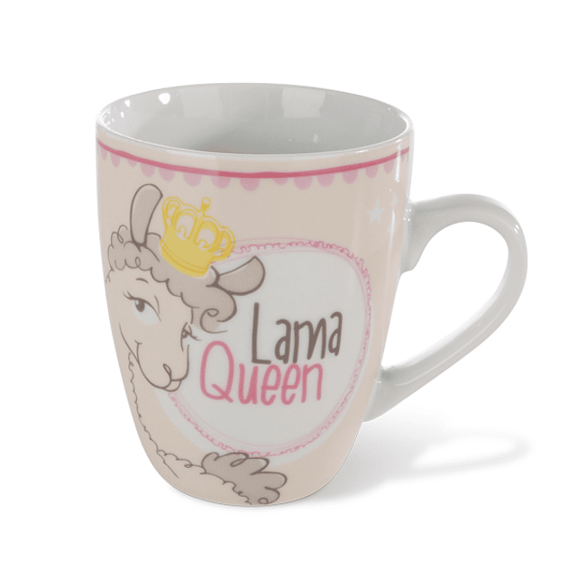 "Lama Queen" Pink Mug