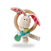 Rabbit Tilli Plush with Wood Ring