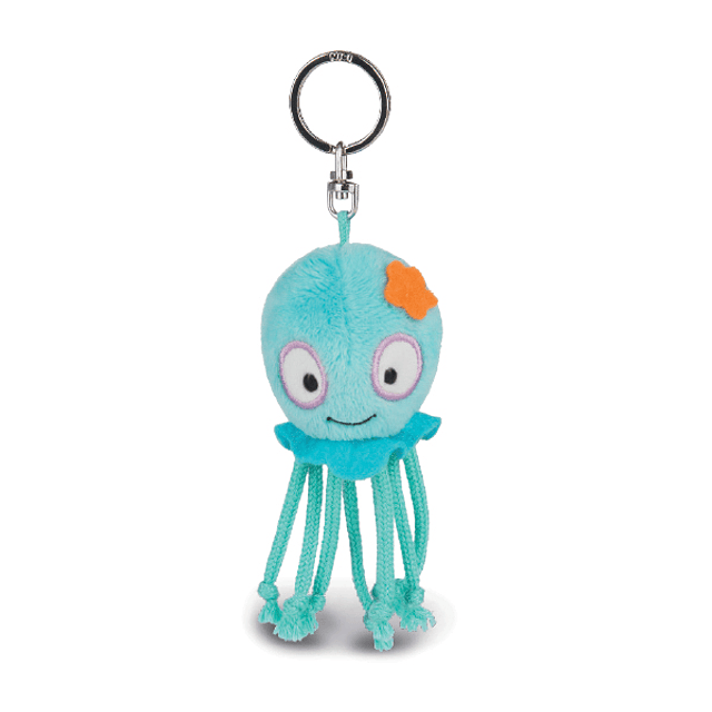 Curly Octopus Key Chain, 10cm
