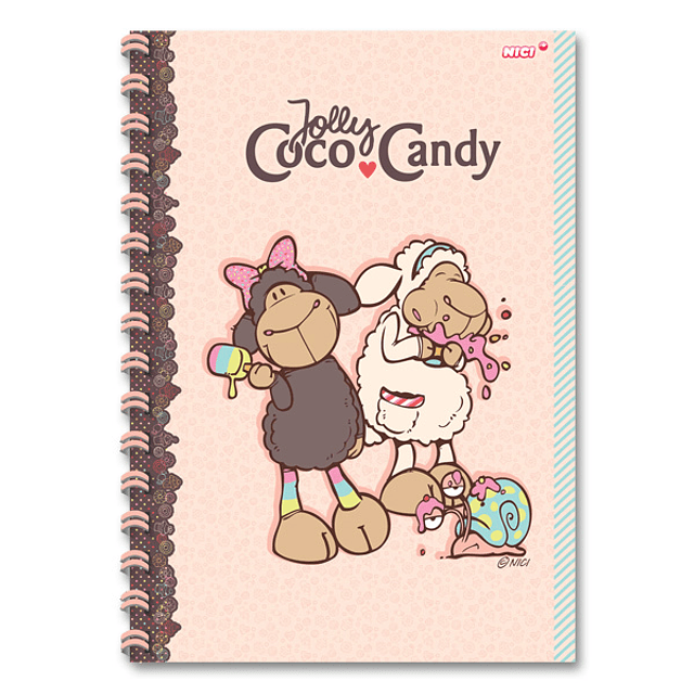 Caderno A4 Jolly Candy & Coco