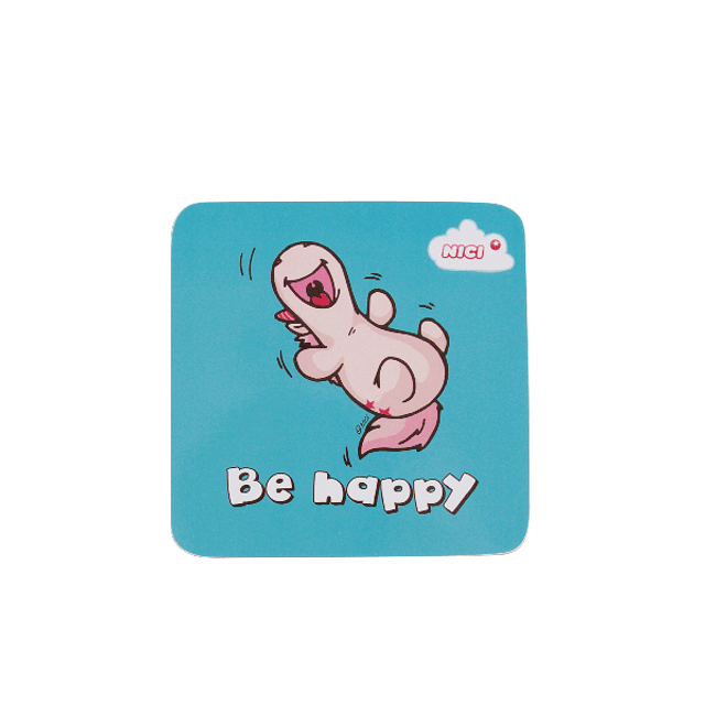 "Be Happy" coaster