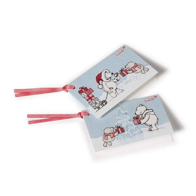 Cartões de Presente, Urso Polar e Foca (embalagem com 6 unidades)