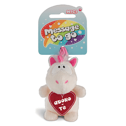 Teddy bear with thread "I love you" Unicorn Theodor