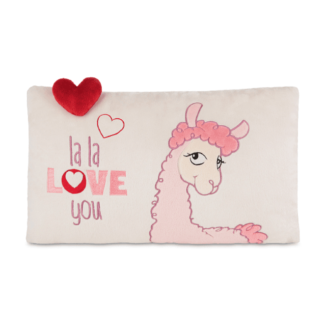 Almofada Retangular La-La-Lama-Love, 43x25cm