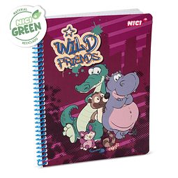 Notebook With Spiral Wild Friends