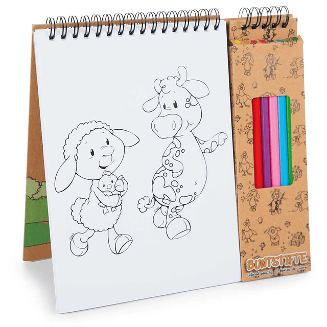 Coloring Book with Pencil Set