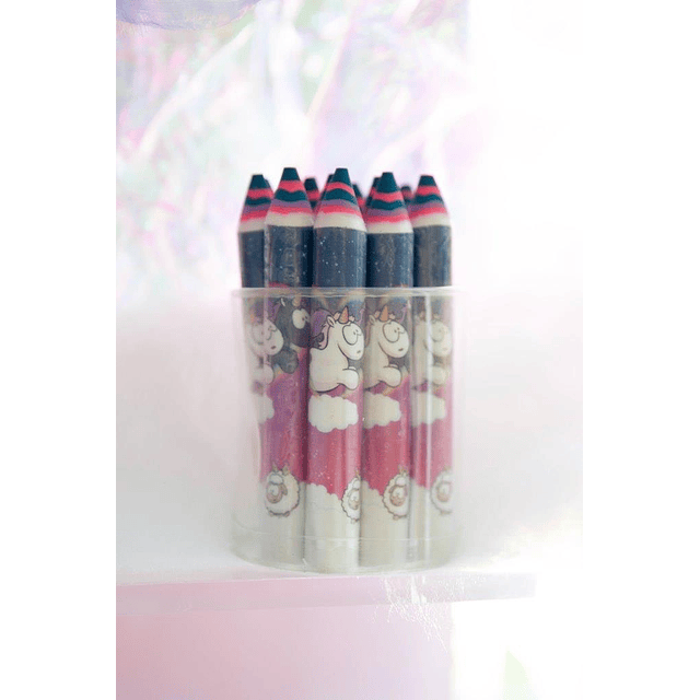 Unicorn pen-shaped eraser