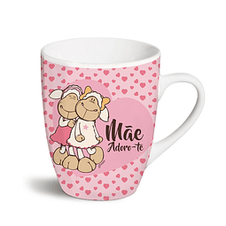 Caneca  "Mãe adoro-te"