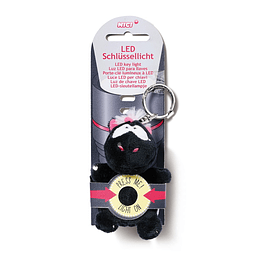 Porta-chaves de peluche c/LED unicórnio Carbon Flash, 9cm