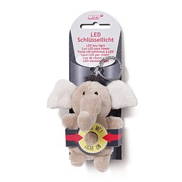 Porta-chaves de peluche c/LED elefante El-Frido 9cm