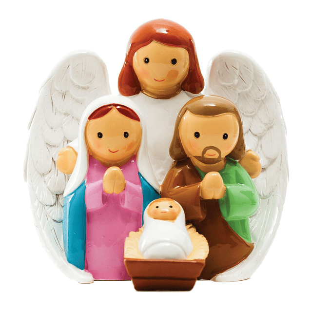 Sagrada Famí­lia com Anjo da Guarda