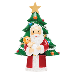 Pai Natal com menino Jesus e Árvore