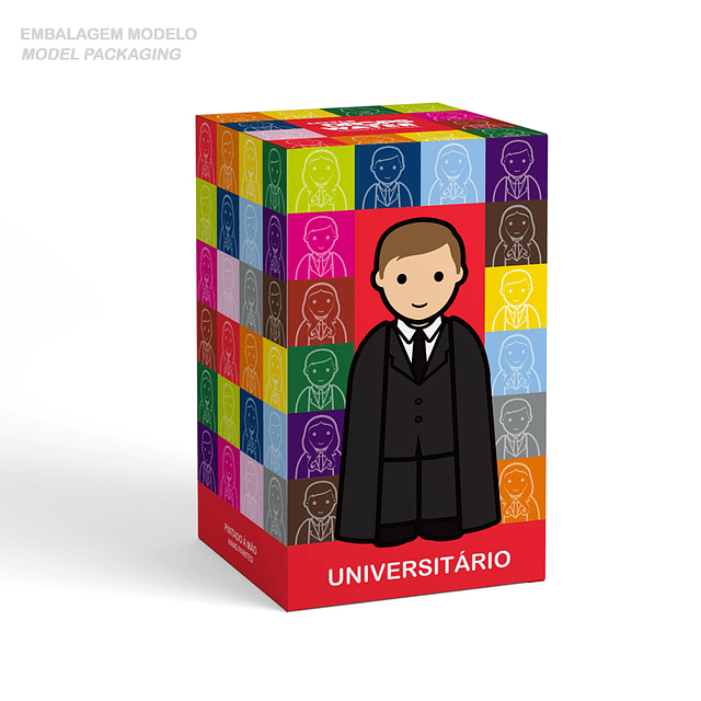 Universitário c/ base branca