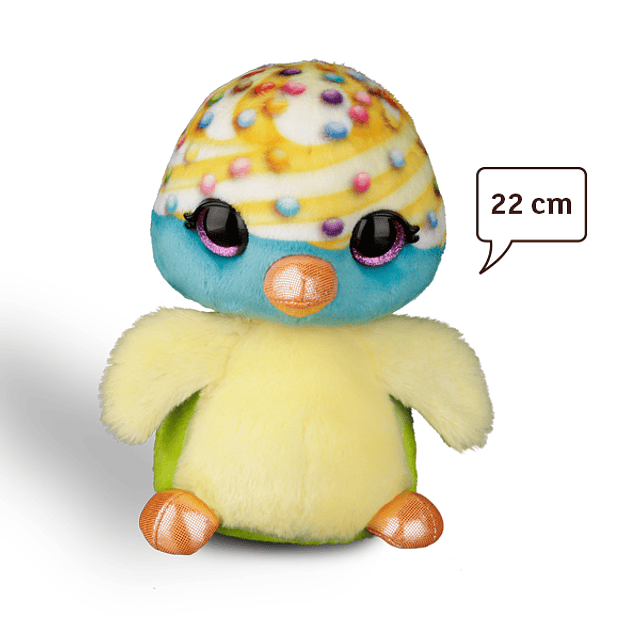 Peluche Candy Pássaro Cremelli, 22cm