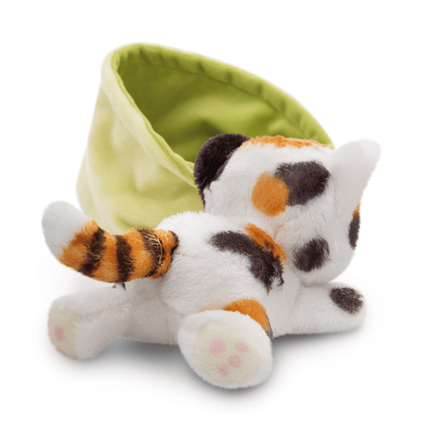 LITTEL PAWS -Gato com manchas em cesto, 12cm