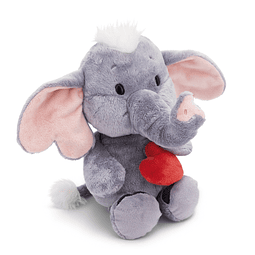 Peluche Elefante cinzento c/ coração