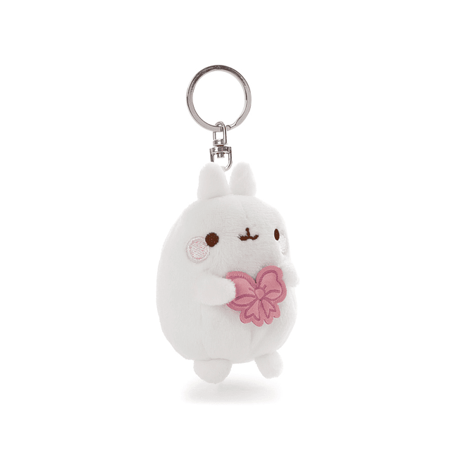 MOLANG I-2026- Porta-chaves Molang 8cm, c/ laço em header