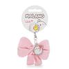 MOLANG I-2026- Porta-chaves laço de peluche, c/ pendente Molang